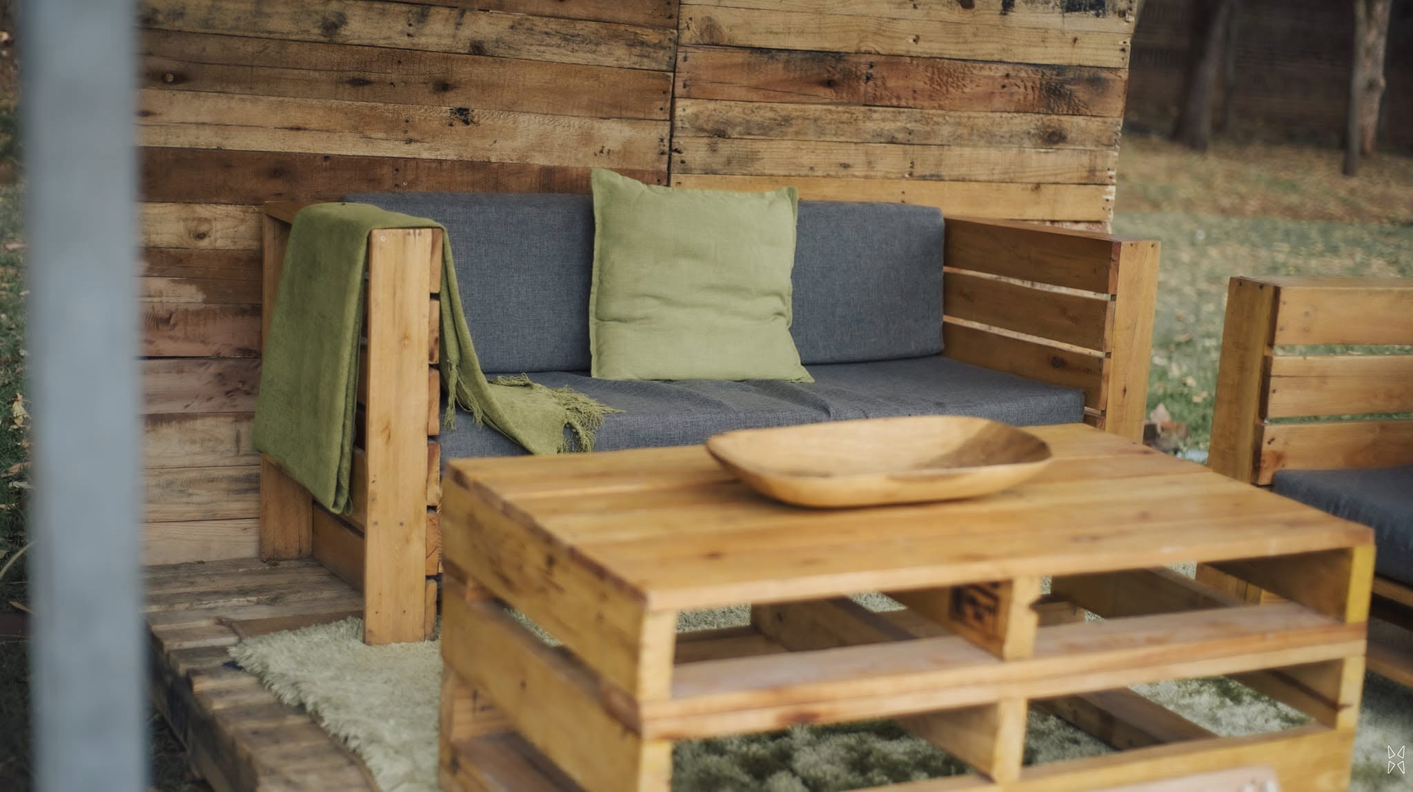 Contemporary handcrafted sofa